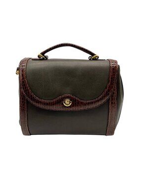 Great American Leather Works Brown Faux Leather Crossbody